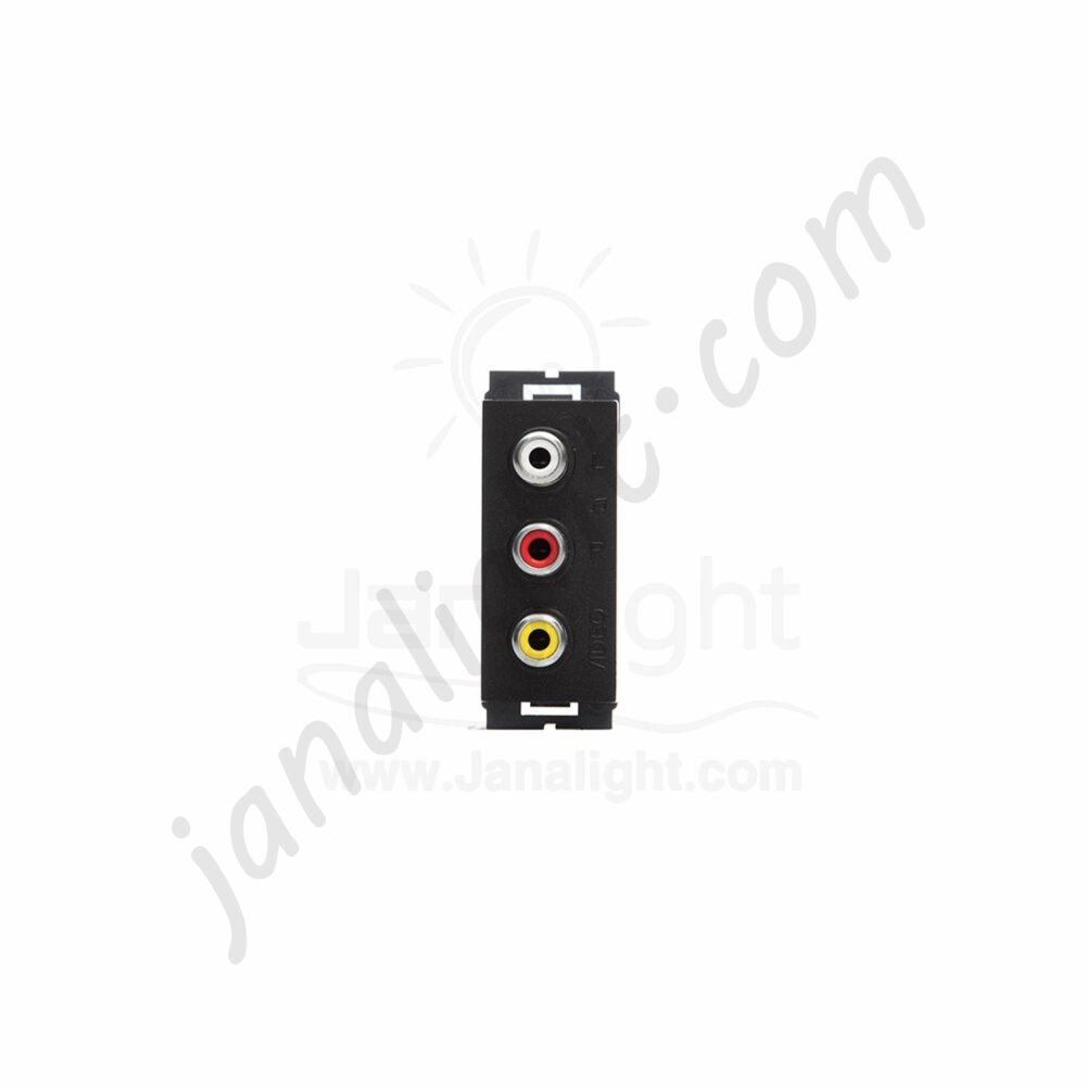 OSA بريزة فيديو اوديو اسود osa black audio vedio socket